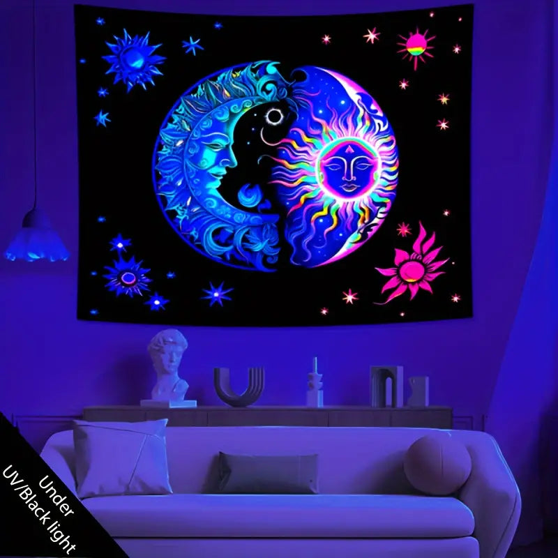 Solar Lunar | Official GlowTapestry UV Art Decor