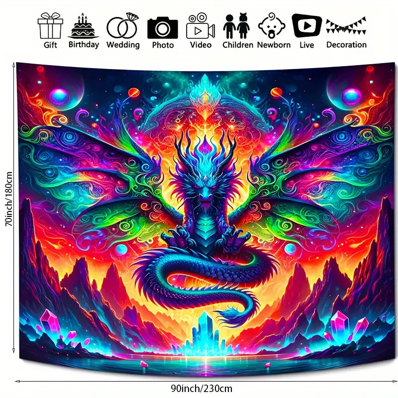 Dragon | Official GlowTapestry UV Art Decor