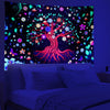 Tree of Colourful Flowers | Official GlowTapestry UV Art Decor