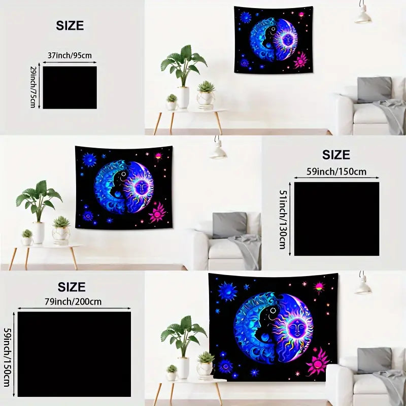 Solar Lunar | Official GlowTapestry UV Art Decor