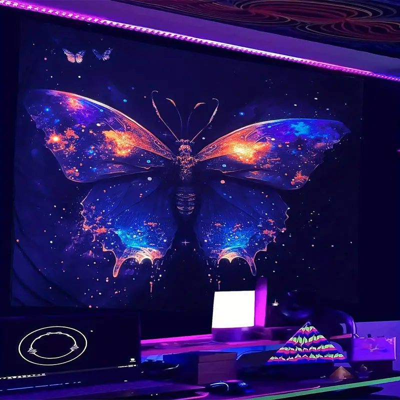 Butterfly Blacklight | Official GlowTapestry UV Art Decor