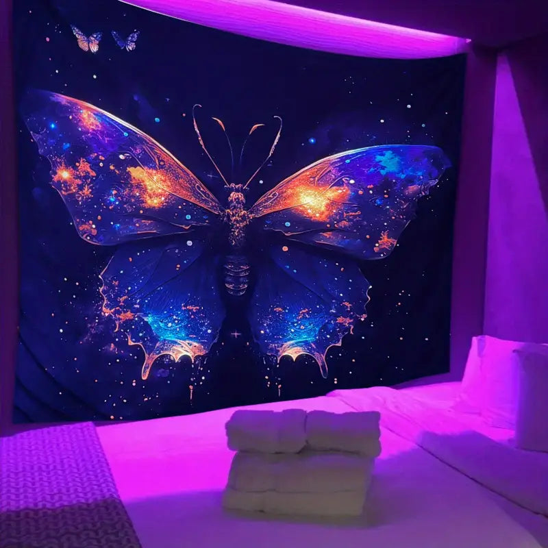 Butterfly Blacklight | Official GlowTapestry UV Art Decor