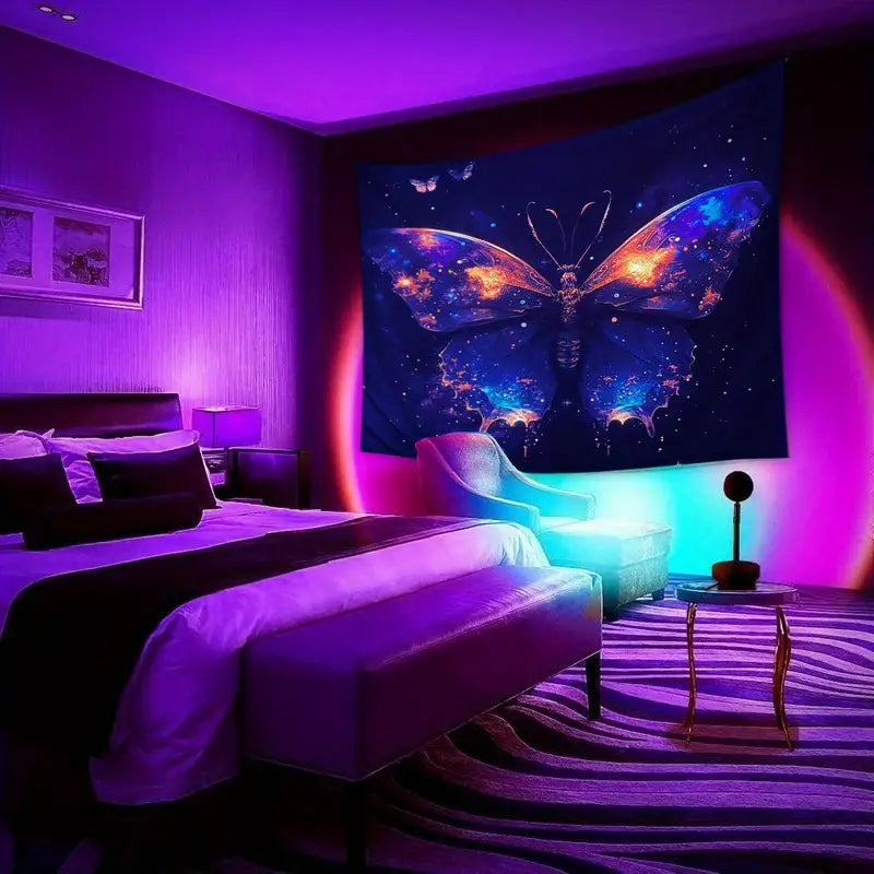 Butterfly Blacklight | Official GlowTapestry UV Art Decor