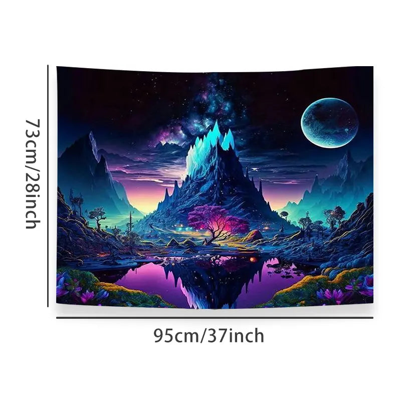 Colorful Starry Sky | Official GlowTapestry UV Art Decor