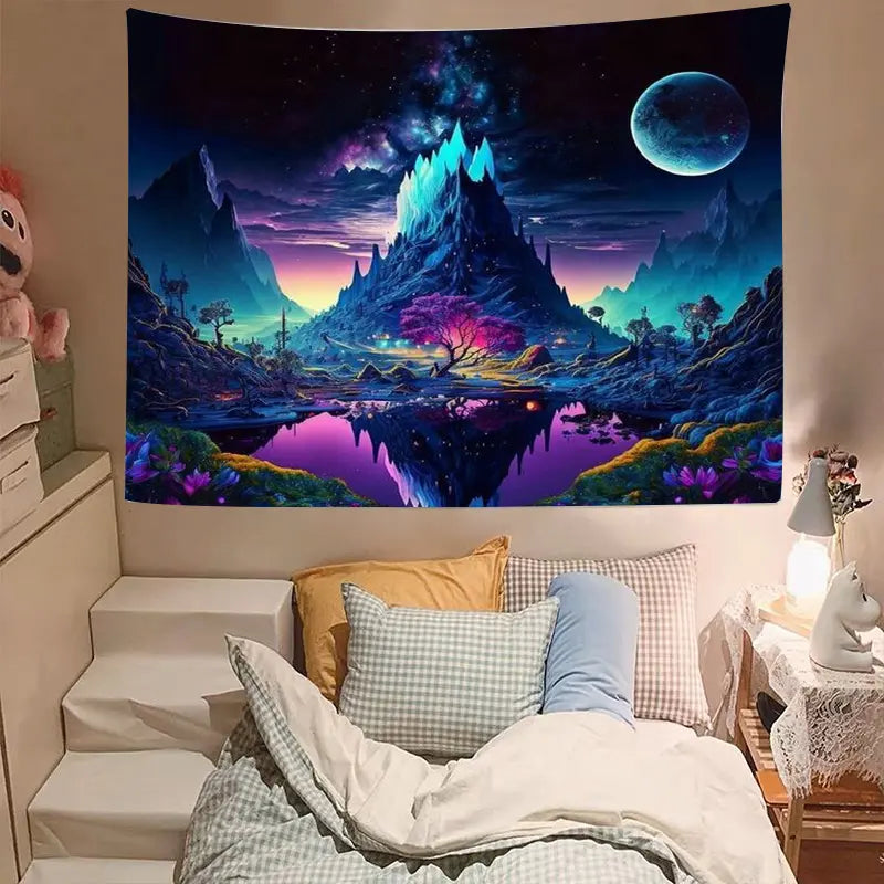 Colorful Starry Sky | Official GlowTapestry UV Art Decor