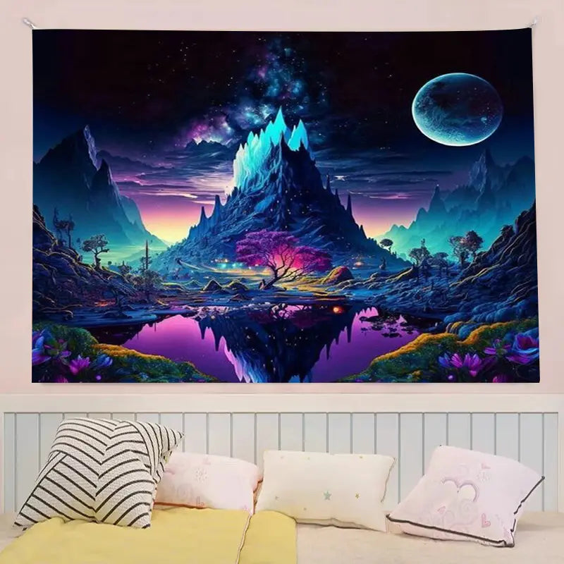 Colorful Starry Sky | Official GlowTapestry UV Art Decor