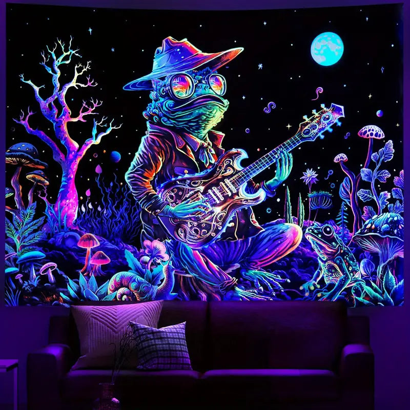 Frog Vibes | Official GlowTapestry UV Art Decor