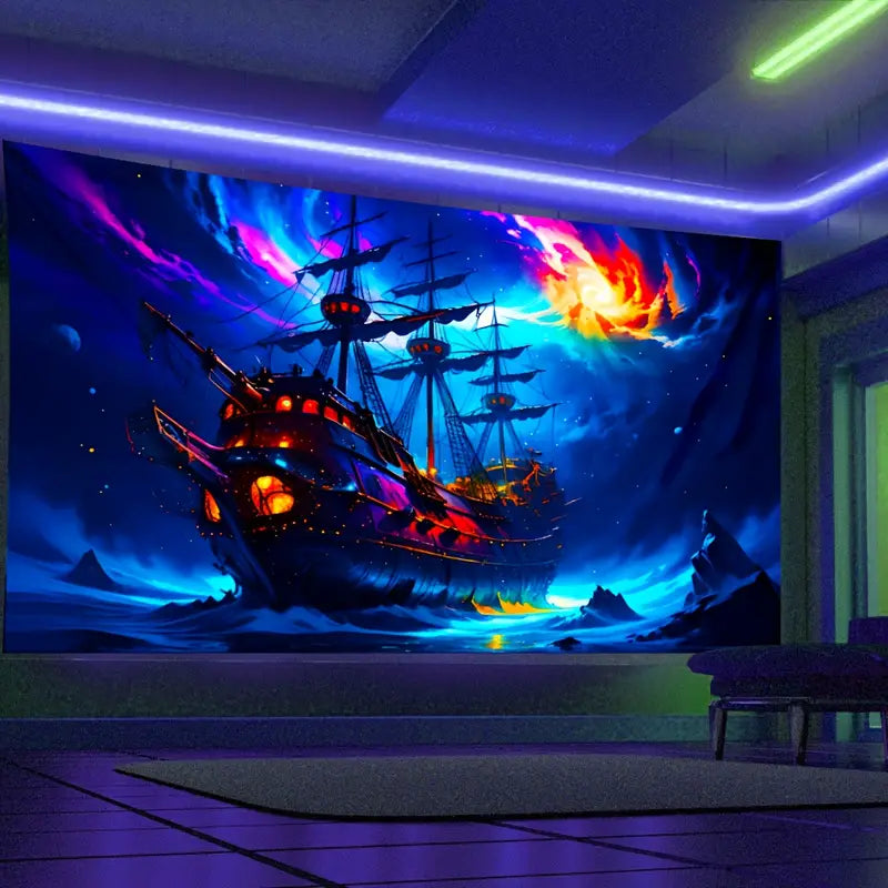 Sailing Boat Pattern | Official GlowTapestry UV Art Decor