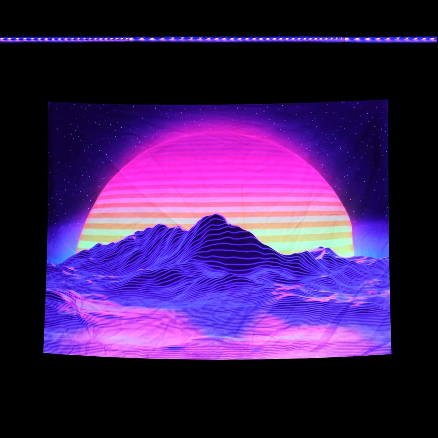 Sun Rise Mountain | Official GlowTapestry UV Art Decor