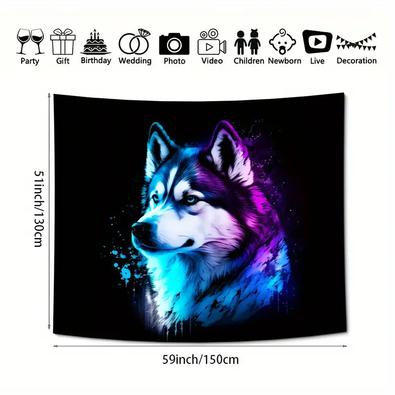 Wolf Totem | Official GlowTapestry UV Art Decor