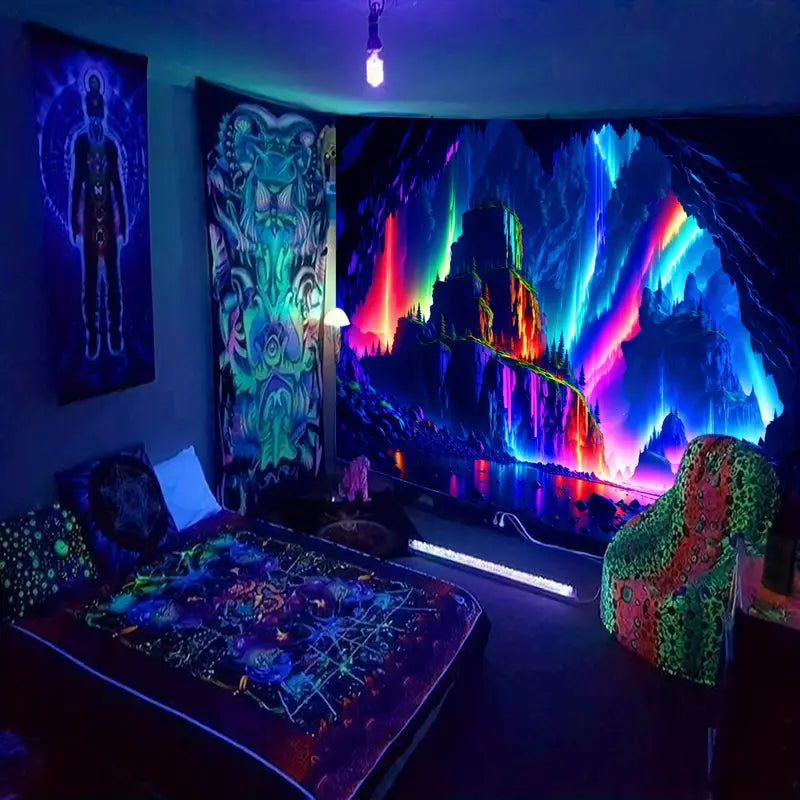 Cave Landscape | Official GlowTapestry UV Art Decor