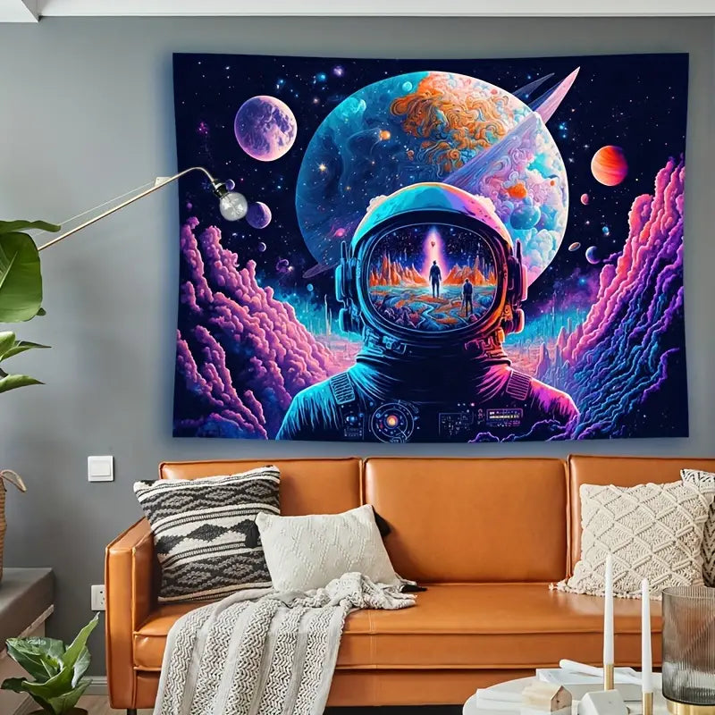 Neon Galaxy Space | Official GlowTapestry UV Art Decor