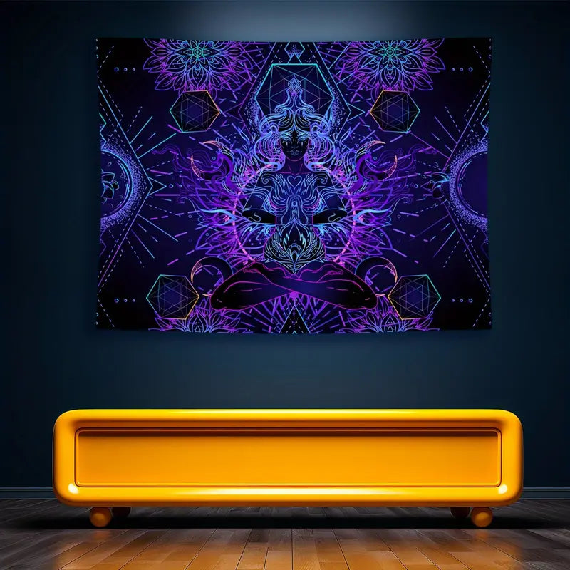 Neon Hippie | Official GlowTapestry UV Art Decor