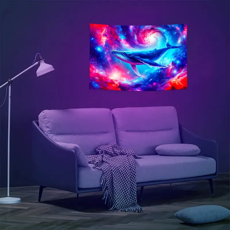 Galaxy Whale | Official GlowTapestry UV Art Decor