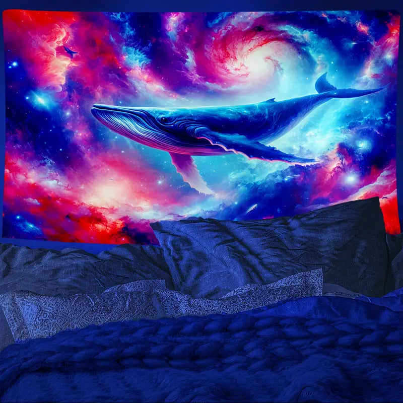 Galaxy Whale | Official GlowTapestry UV Art Decor