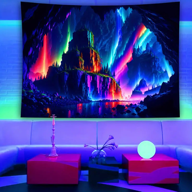 Cave Landscape | Official GlowTapestry UV Art Decor