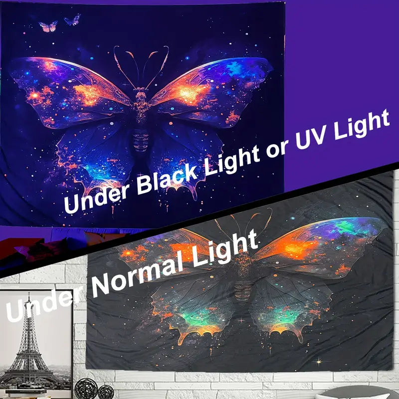 Butterfly Blacklight | Official GlowTapestry UV Art Decor