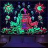 Astronaut Skull Meditation | Official GlowTapestry UV Art Decor