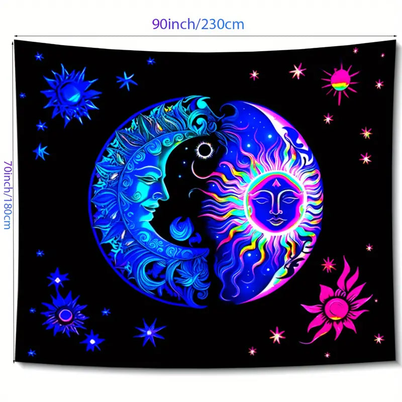 Solar Lunar | Official GlowTapestry UV Art Decor