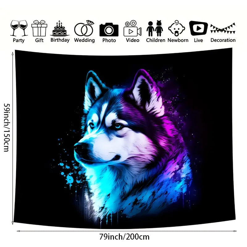 Wolf Totem | Official GlowTapestry UV Art Decor