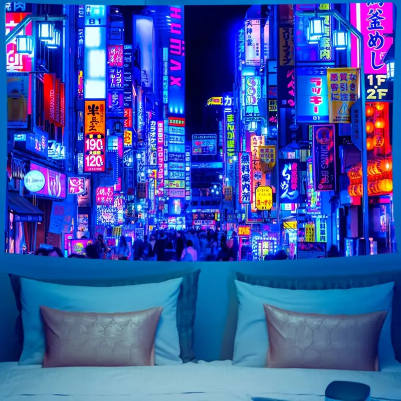 Tokyo City | Official GlowTapestry UV Art Decor