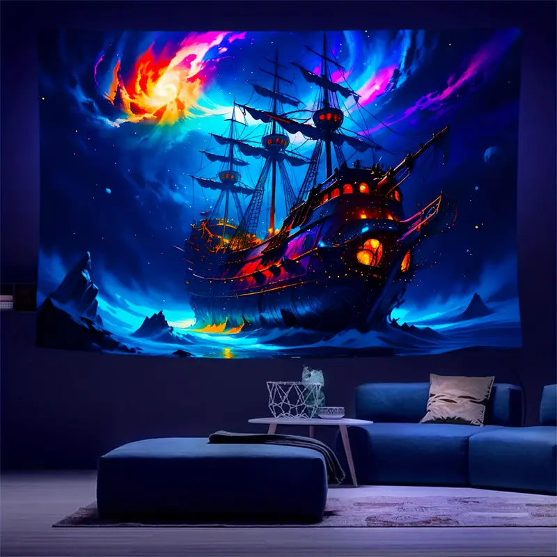 Sailing Boat Pattern | Official GlowTapestry UV Art Decor