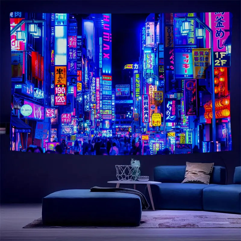 Tokyo City | Official GlowTapestry UV Art Decor