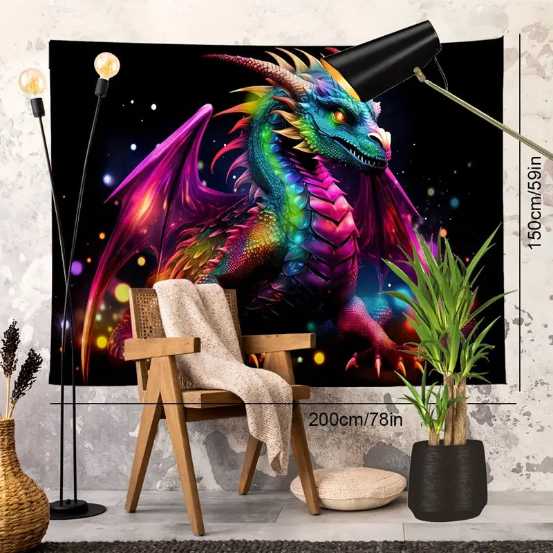 Dragon Landscape | Official GlowTapestry UV Art Decor