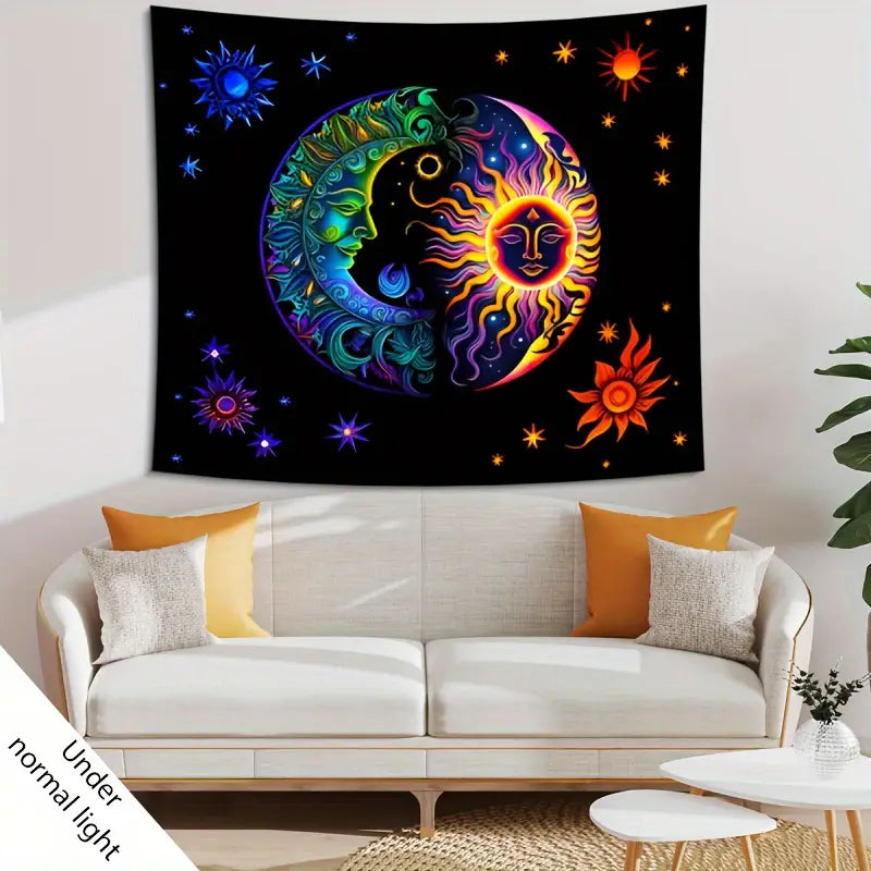 Solar Lunar | Official GlowTapestry UV Art Decor