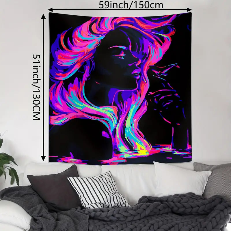 Woman's Charm | Official GlowTapestry UV Art Decor