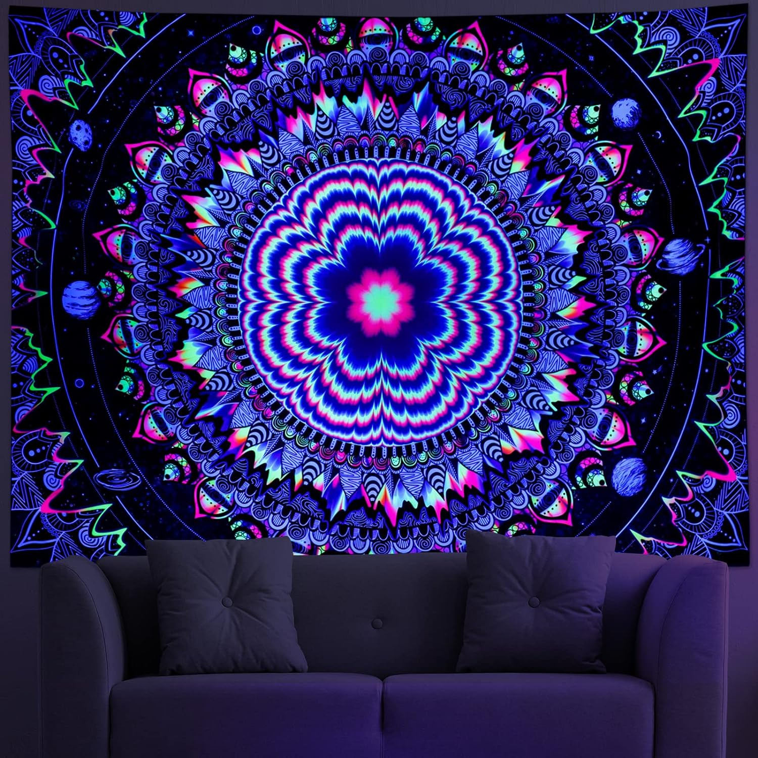 Amonercvita Mandala | Official GlowTapestry UV Art Decor