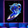 Astronaut Surfing | Official GlowTapestry UV Art Decor