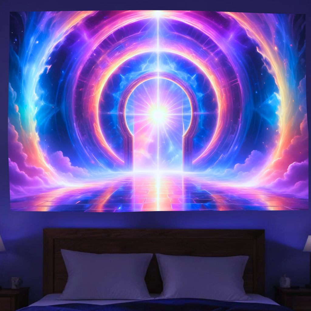 Gateway to Infinity | Official GlowTapestry UV Art Decor