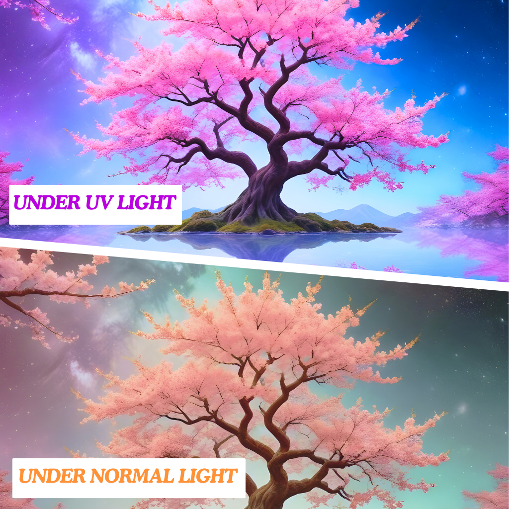 Sakura Sky Reflection | Official GlowTapestry UV Art Decor