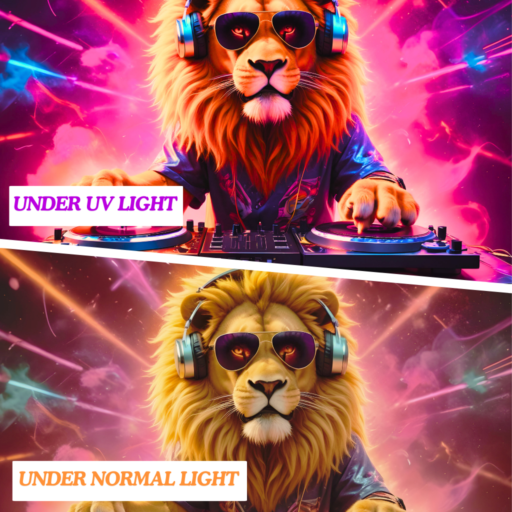 Lion Beats DJ | Official GlowTapestry UV Art Decor