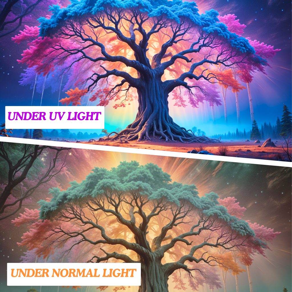 Radiant Tree of Life | Official GlowTapestry UV Art Decor