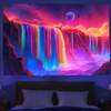 Celestial Rainbow Falls | Official GlowTapestry UV Art Decor