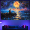 Talking To The Moon | Official GlowTapestry UV Art Decor