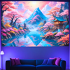 Serene Mountain Retreat | Official GlowTapestry UV Art Decory