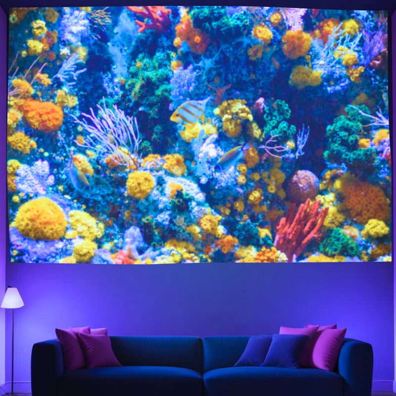 Enchanted Ocean Bloom | Official GlowTapestry UV Art Decor