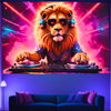 Lion Beats DJ | Official GlowTapestry UV Art Decor