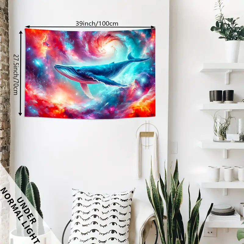 Galaxy Whale | Official GlowTapestry UV Art Decor