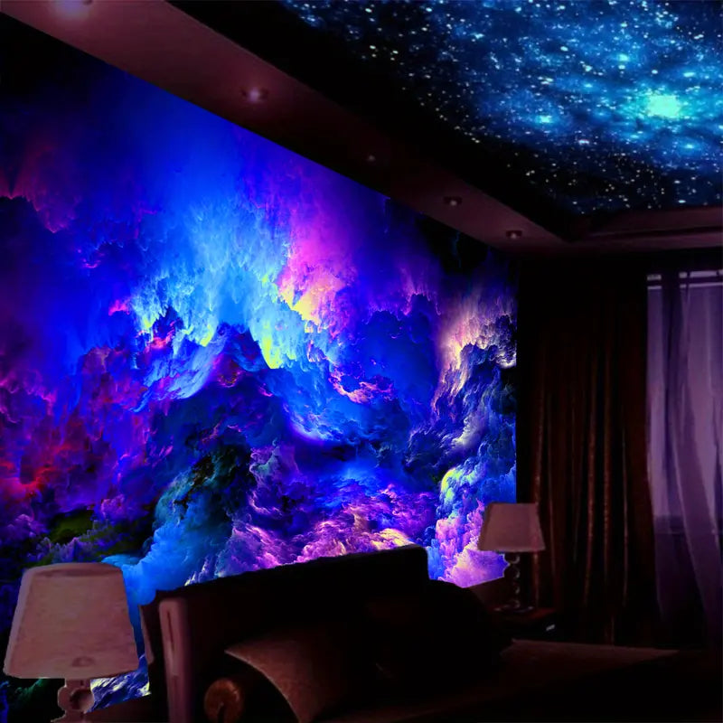 Colourful Modern Galaxy | Official GlowTapestry UV Art Decor