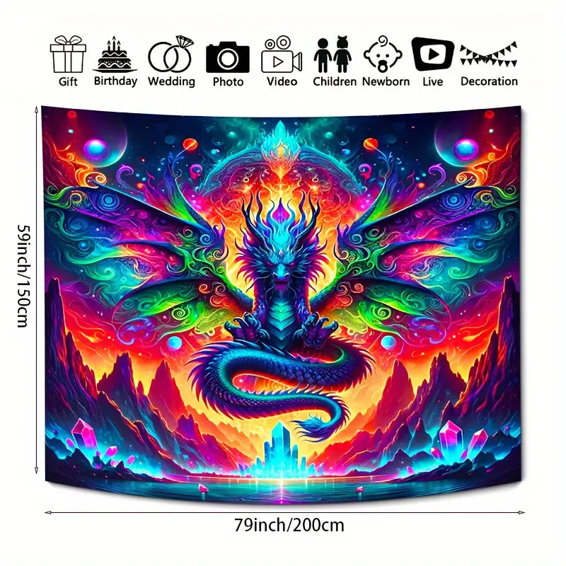 Dragon | Official GlowTapestry UV Art Decor