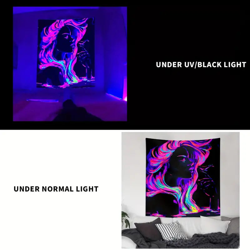 Woman's Charm | Official GlowTapestry UV Art Decor