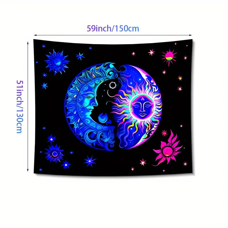 Solar Lunar | Official GlowTapestry UV Art Decor