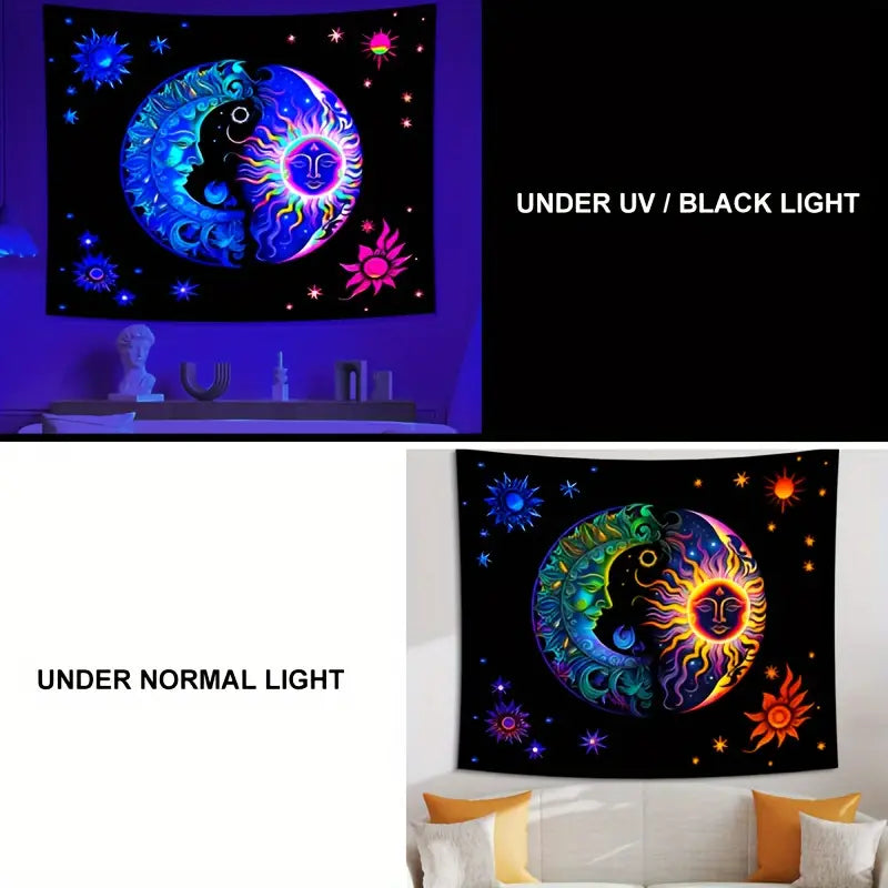 Solar Lunar | Official GlowTapestry UV Art Decor