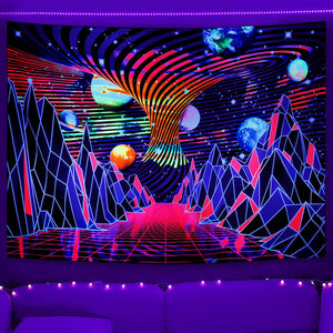 Spiral Mountains | Official GlowTapestry UV Art Decor