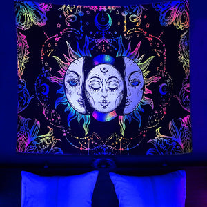 Black Sun | Official GlowTapestry UV Art Decor