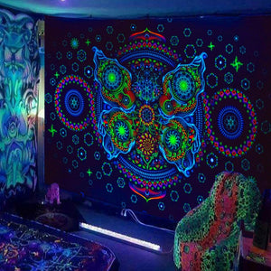 Butterfly Mandala | Official GlowTapestry UV Art Decor